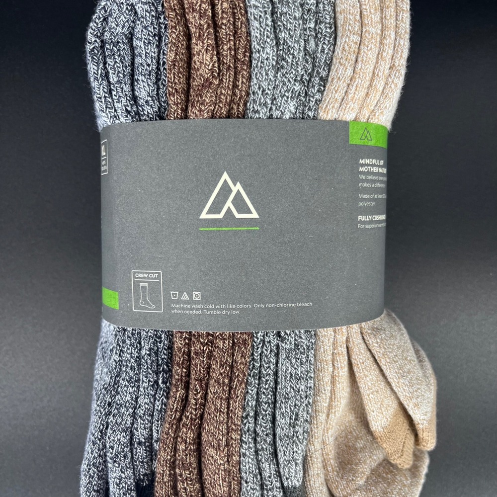 Alpine Design Men's XL Crew Hiking Socks Performance Assorted 4-Pack - Lot of 3‎ - Picture 4 of 7
